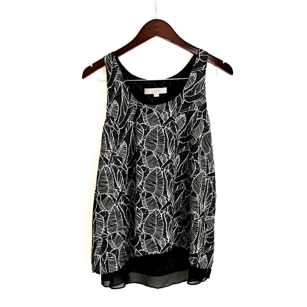 LOFT Leaf Print Layered Tank - Picture 8 of 15
